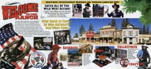 Ponderosa Ranch, Tahoe's Premier Attraction, Western Studio and Theme Park, Brochure C